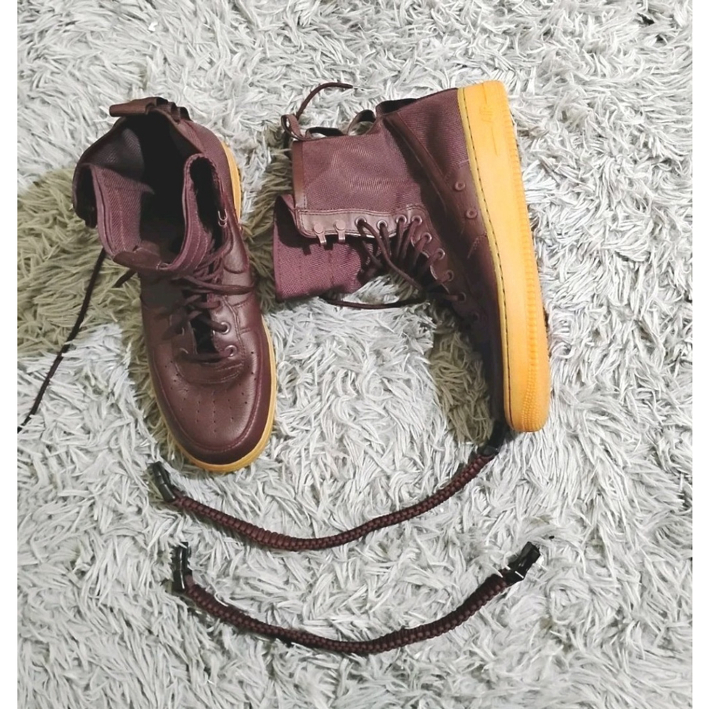 Nike SF Air Force 1 High Deep Burgundy Men Size 11 Gum Sole Sneakers 864024-600